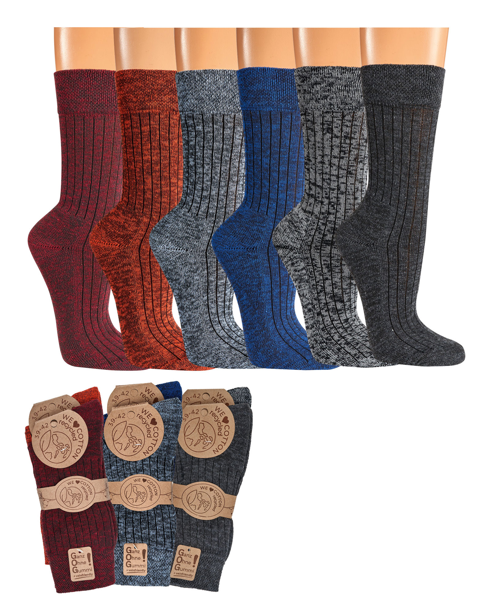Wellness-Socken ,,Multicolour" für Teenager, Damen und Herren