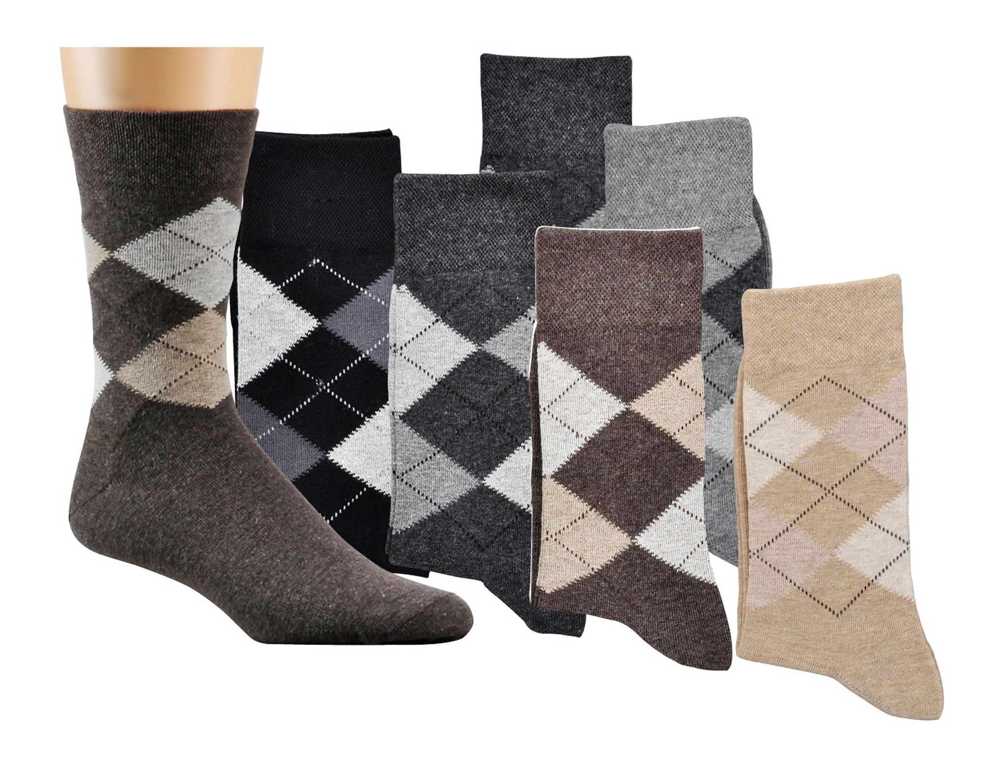 Herren-Socken Karo 3 Paar / Bündel sortiert